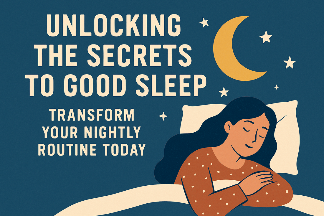Unlocking the Secrets to Good Sleep: Transform Your Nightly Routine Today - QuietAura