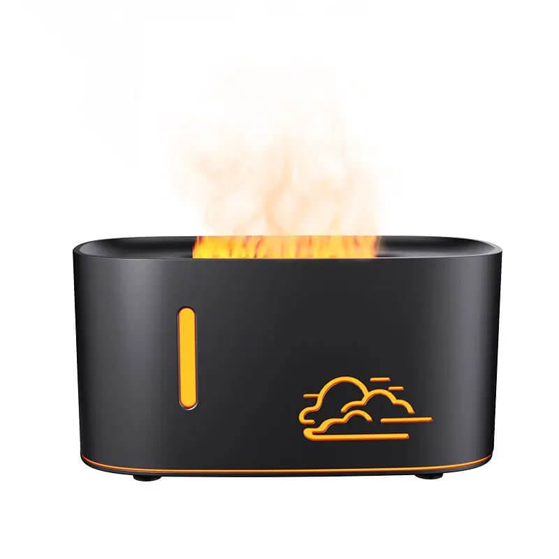 160ml Flame Effect Aroma Diffuser, USB Powered, 7 Color Light - Buy Online at QuietAura