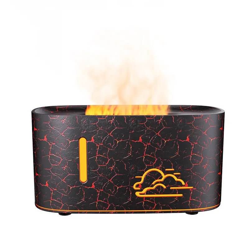 160ml Flame Effect Aroma Diffuser, USB Powered, 7 Color Light - Buy Online at QuietAura