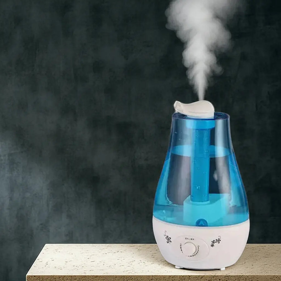 3L bedroom humidifier dual mist nozzles producing 360 degree cool mist