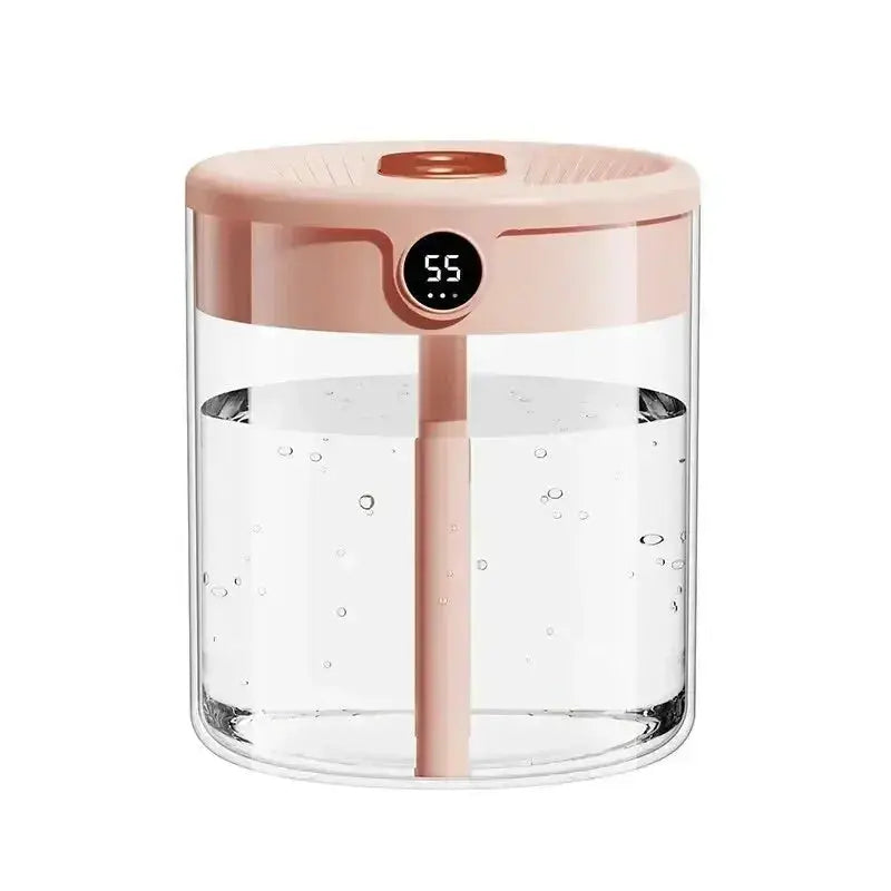 Dual Spray Humidifier USB Large Capacity Home 2L Quiet Bedroom LED Digital Display Night Light Office Desktop Mini Diffuser QuietAura