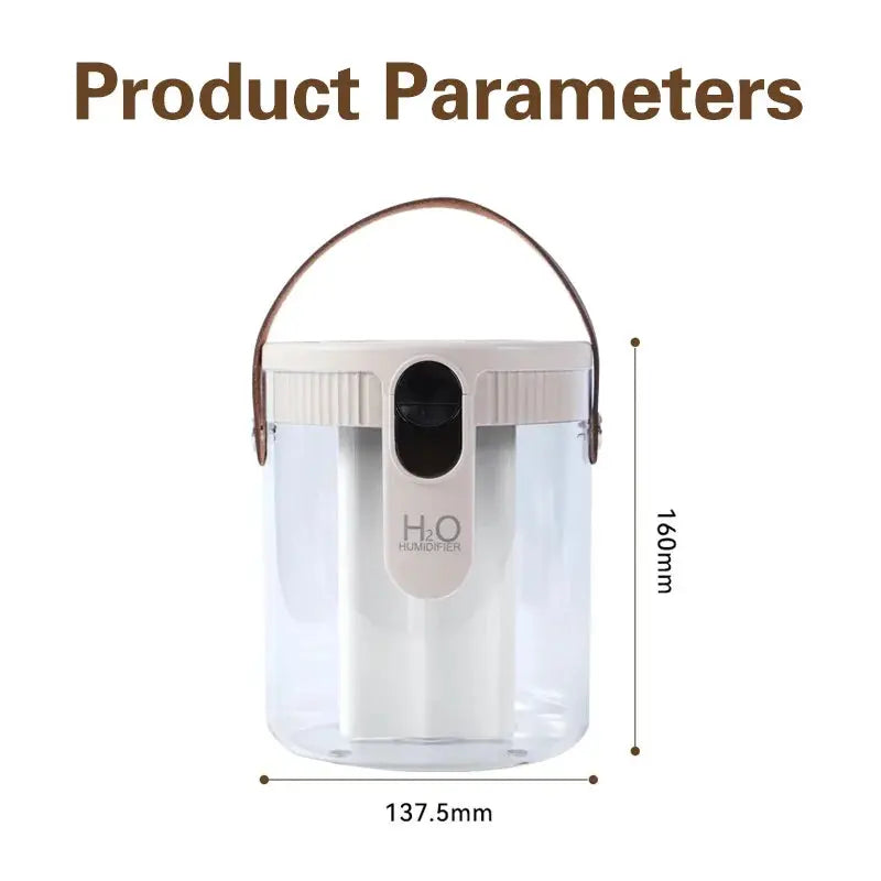 USB Small Humidifier With Three Sprays And Large Amount Of Mist/Mini Humidifier With Night Light For Bedroom Desktop Large Mist QuietAura