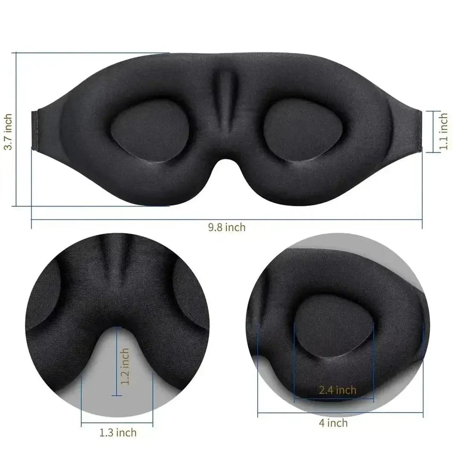Best Sleep Mask for Side Sleepers - 3D Blackout Eye Mask for Men & Women (Zero Pressure) - image 8
