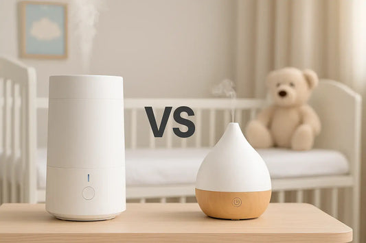 Carepod vs Canopy humidifier side-by-side comparison showing design differences and features for sleep wellness