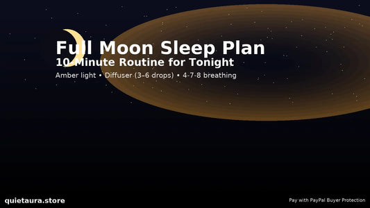 Full Moon Sleep Plan: 10-Minute Routine for Tonight QuietAura