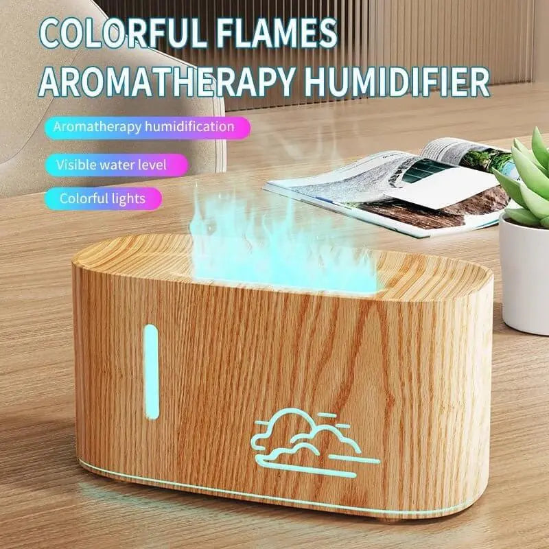 Best Flame Diffuser 2026 - Realistic Flame Effect Aroma Diffuser with 7 LED Colors (160ml) - image 4