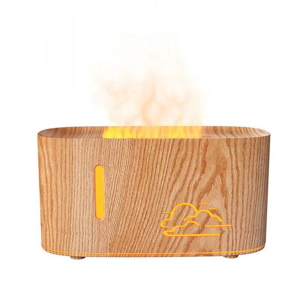 160ml Flame Effect Aroma Diffuser, USB Powered, 7 Color Light - Buy Online at QuietAura