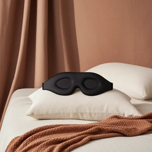 3D Sleep Mask — Contoured Blackout Eye Mask, Zero Eye Pressure, Side Sleepers