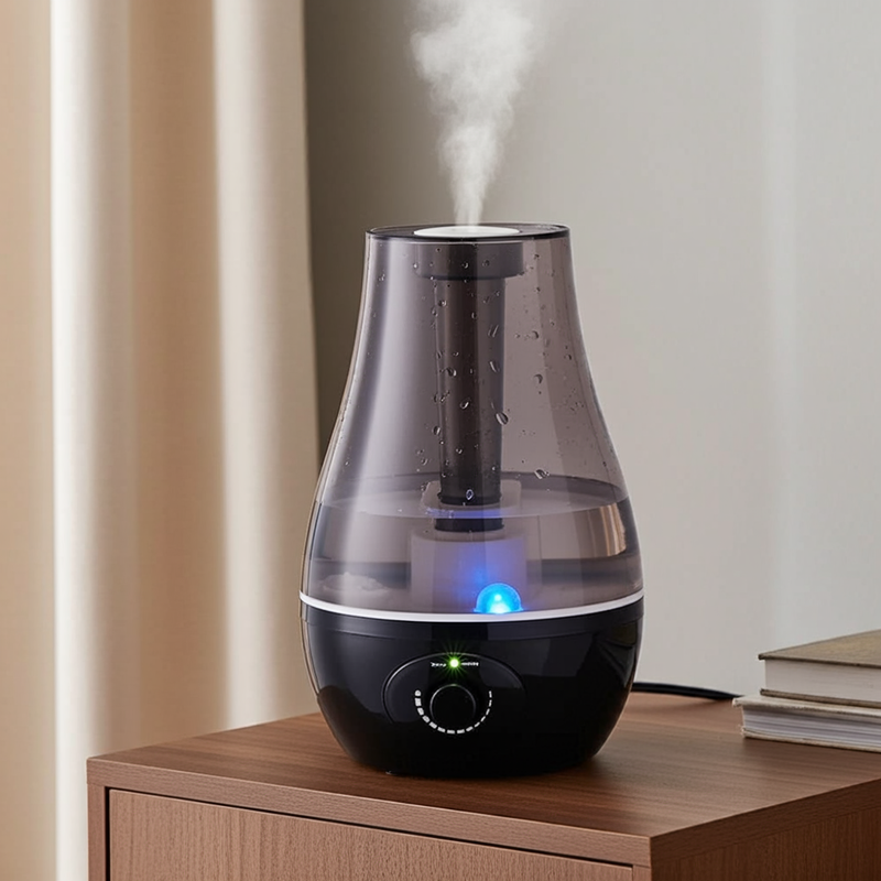 3L Ultrasonic Humidifier - Dual Nozzles with LED Night Light