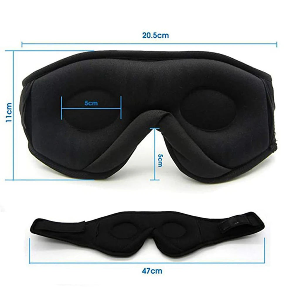 Bluetooth Sleep Eye Mask — Wireless Headphones Sleeping Mask for Side Sleepers