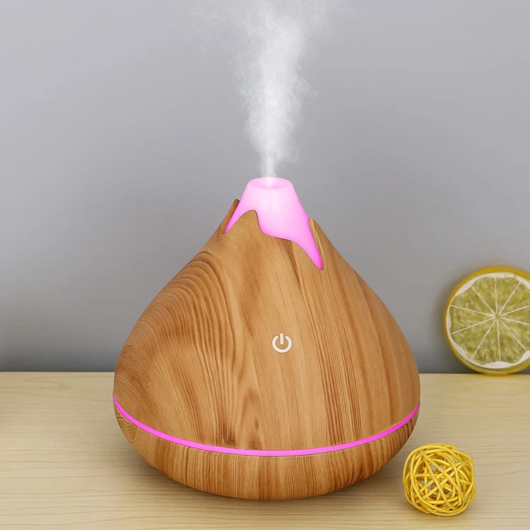 Aromatherapy Diffuser with LED Light — Ultrasonic Essential Oil Diffuser for Bedroom