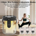 1.5L Air Humidifier Large Capacity Home Humidifier Silent Mist Maker 1800mAh Battery USB Rechargeable Humidifier with LED Light QuietAura