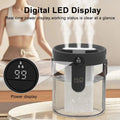 1.5L Air Humidifier Large Capacity Home Humidifier Silent Mist Maker 1800mAh Battery USB Rechargeable Humidifier with LED Light QuietAura