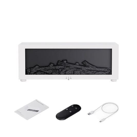 Flame Effect Aroma Diffuser - Essential Oil Humidifier with LED Remote