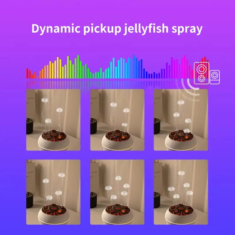 Jellyfish Humidifier - 250ml Essential Oil Diffuser with Remote Control