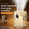 Mini 3-Spray Humidifier with Night Light for Bedroom & Desktop | QuietAura - image 2