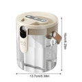 2.5L Quiet Humidifier 5 Mist Levels 3 Nozzles Mist Maker for Bedroom Home Office Desk Travel Nursery Nightstand Air Moisturizer QuietAura