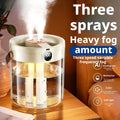 3-Nozzle Humidifier for Bedroom Quiet Night Light Air Purifier Adjustable Mist Levels Mini Humidifier for Pregnant Women Babies QuietAura