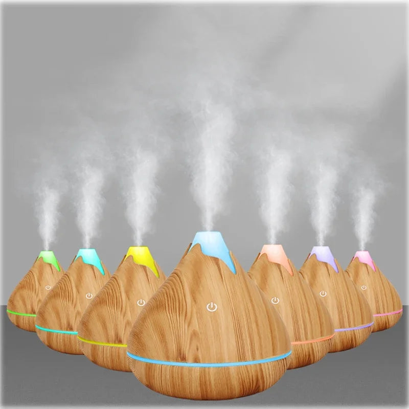 Aromatherapy Diffuser with LED Light — Ultrasonic Essential Oil Diffuser for Bedroom