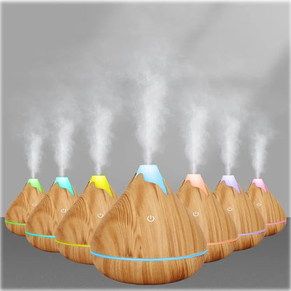 Aromatherapy Diffuser with LED Light — Ultrasonic Essential Oil Diffuser for Bedroom