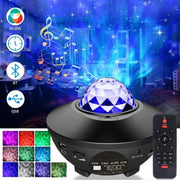 Galaxy Light Projector – Ocean Wave Night Light with Music & Remote - Buy Online at QuietAura