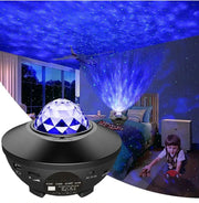Galaxy Light Projector – Ocean Wave Night Light with Music & Remote - Buy Online at QuietAura