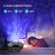 Galaxy Light Projector – Ocean Wave Night Light with Music & Remote - Buy Online at QuietAura