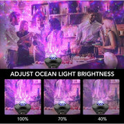 Galaxy Light Projector – Ocean Wave Night Light with Music & Remote - Buy Online at QuietAura
