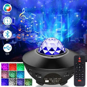 Galaxy Light Projector – Ocean Wave Night Light with Music & Remote - Buy Online at QuietAura