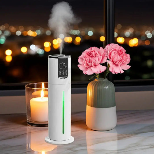 8L Top Fill Humidifier for Bedroom & Baby Room - Ultra-Quiet, Large Tank, Auto Shut-Off QuietAura