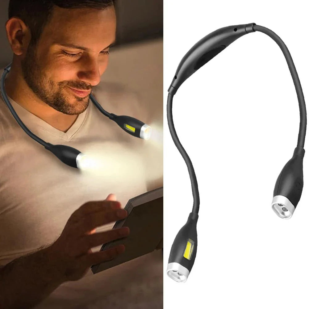 Hands - Free Amber Neck Reading Light — 3 Levels, Rechargeable - Buy Online at QuietAura