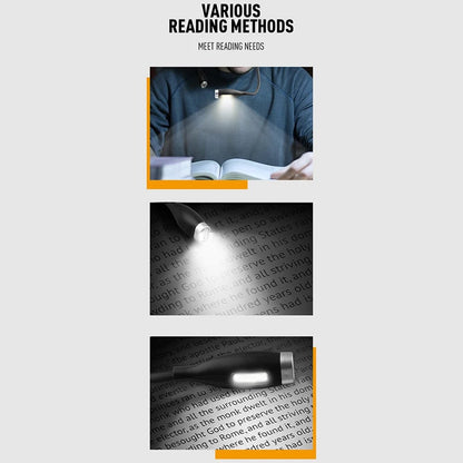 Hands - Free Amber Neck Reading Light — 3 Levels, Rechargeable - Buy Online at QuietAura