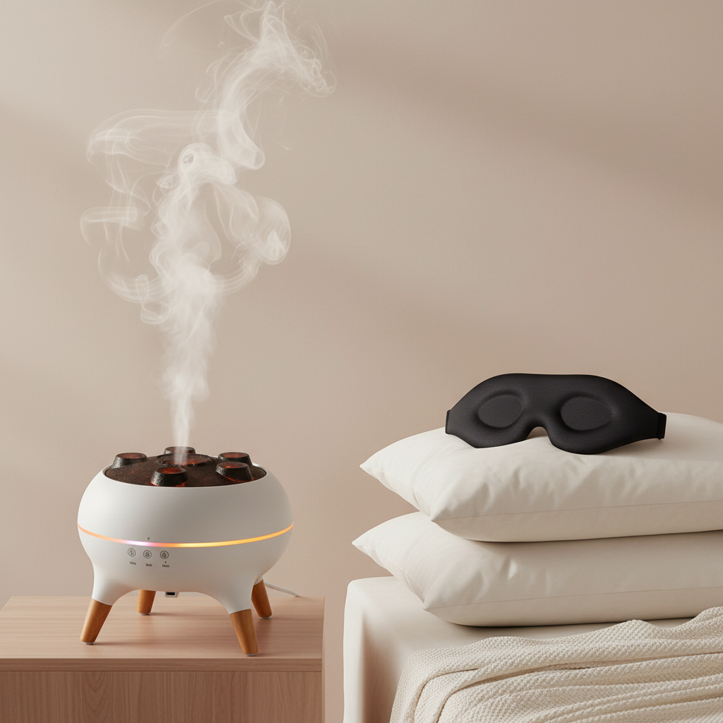 Jellyfish Lamp and Sleep Mask Bundle