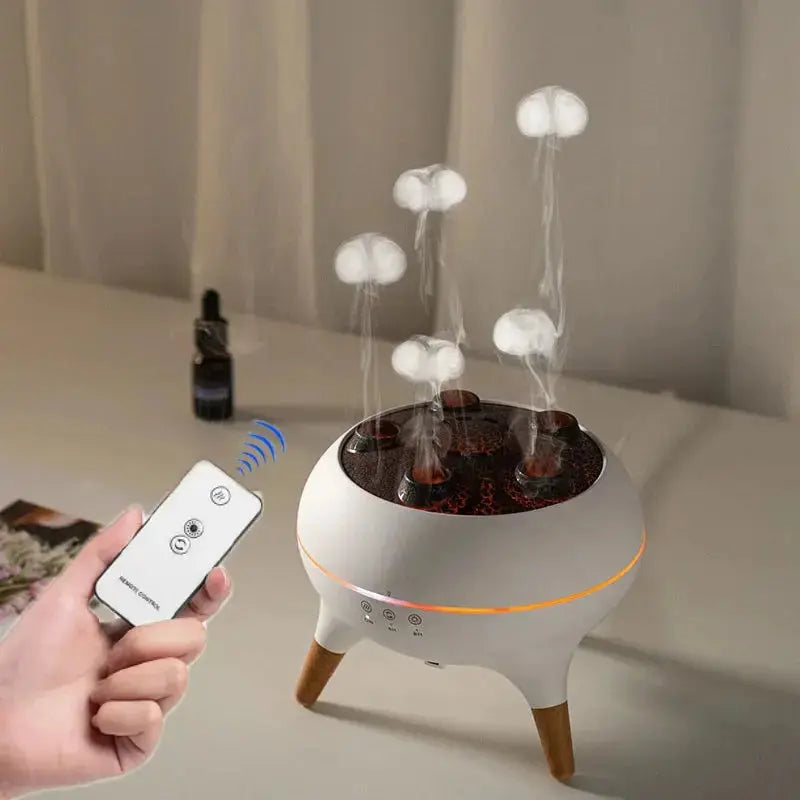 Jellyfish Humidifier Diffuser with Remote Control & 7 Colors - image 2