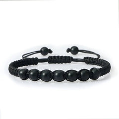 Men’s Lava Stone Bracelet – Handmade Adjustable Beaded Rope Chain - Buy Online at QuietAura
