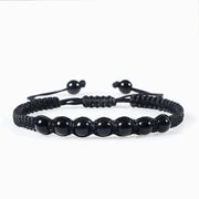 Men’s Lava Stone Bracelet – Handmade Adjustable Beaded Rope Chain - Buy Online at QuietAura