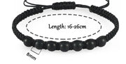 Men’s Lava Stone Bracelet – Handmade Adjustable Beaded Rope Chain - Buy Online at QuietAura