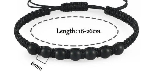 Men’s Lava Stone Bracelet – Handmade Adjustable Beaded Rope Chain - Buy Online at QuietAura