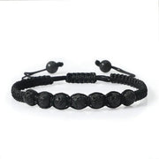Men’s Lava Stone Bracelet – Handmade Adjustable Beaded Rope Chain - Buy Online at QuietAura