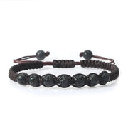 Men’s Lava Stone Bracelet – Handmade Adjustable Beaded Rope Chain - Buy Online at QuietAura