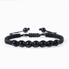 Men’s Lava Stone Bracelet – Handmade Adjustable Beaded Rope Chain - Buy Online at QuietAura