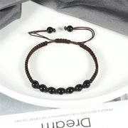 Men’s Lava Stone Bracelet – Handmade Adjustable Beaded Rope Chain - Buy Online at QuietAura