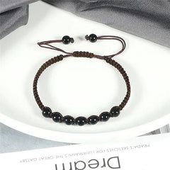 Men’s Lava Stone Bracelet – Handmade Adjustable Beaded Rope Chain - Buy Online at QuietAura