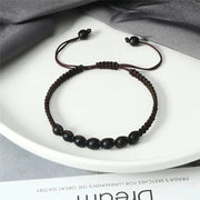Men’s Lava Stone Bracelet – Handmade Adjustable Beaded Rope Chain - Buy Online at QuietAura