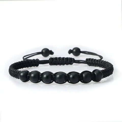Men’s Lava Stone Bracelet – Handmade Adjustable Beaded Rope Chain - Buy Online at QuietAura