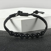Men’s Lava Stone Bracelet – Handmade Adjustable Beaded Rope Chain - Buy Online at QuietAura