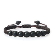 Men’s Lava Stone Bracelet – Handmade Adjustable Beaded Rope Chain - Buy Online at QuietAura