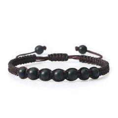 Men’s Lava Stone Bracelet – Handmade Adjustable Beaded Rope Chain - Buy Online at QuietAura