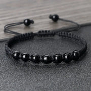 Men’s Lava Stone Bracelet – Handmade Adjustable Beaded Rope Chain - Buy Online at QuietAura