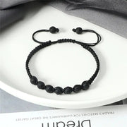 Men’s Lava Stone Bracelet – Handmade Adjustable Beaded Rope Chain - Buy Online at QuietAura